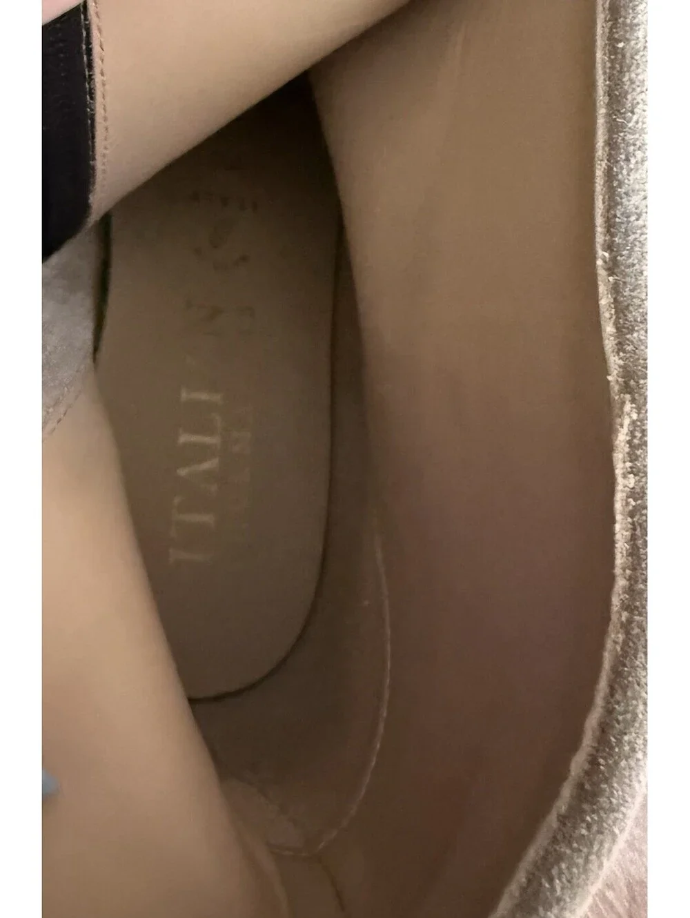 Boots Women’s Beige Suede Ankle Boots Made In Italy 7.5 Womens
